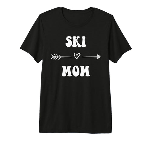 Ski Mom Skier Ski Racer Stylish Sports T-Shirt - Unique Graphic for Adults - T-Shirt, Sweatshirt, Hoodie