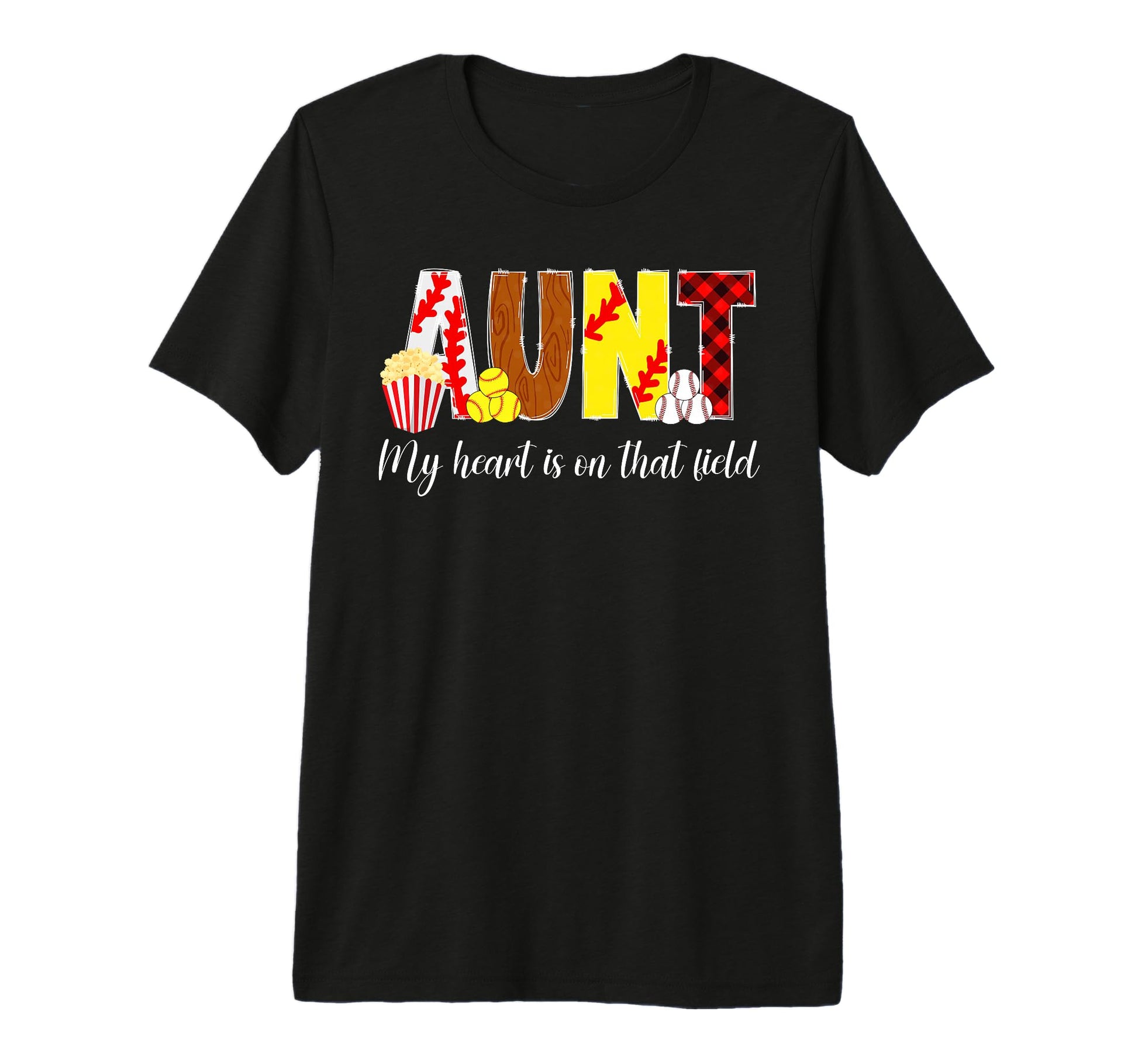 That Field Baseball Softball Aunt T-Shirt - Custom Art Print for Adults - T-Shirt, Sweatshirt, Hoodie
