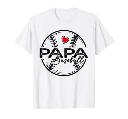 Baseball Papa Baseball Player Family T-Shirt - Streetwear Style for Adults - T-Shirt, Sweatshirt, Hoodie