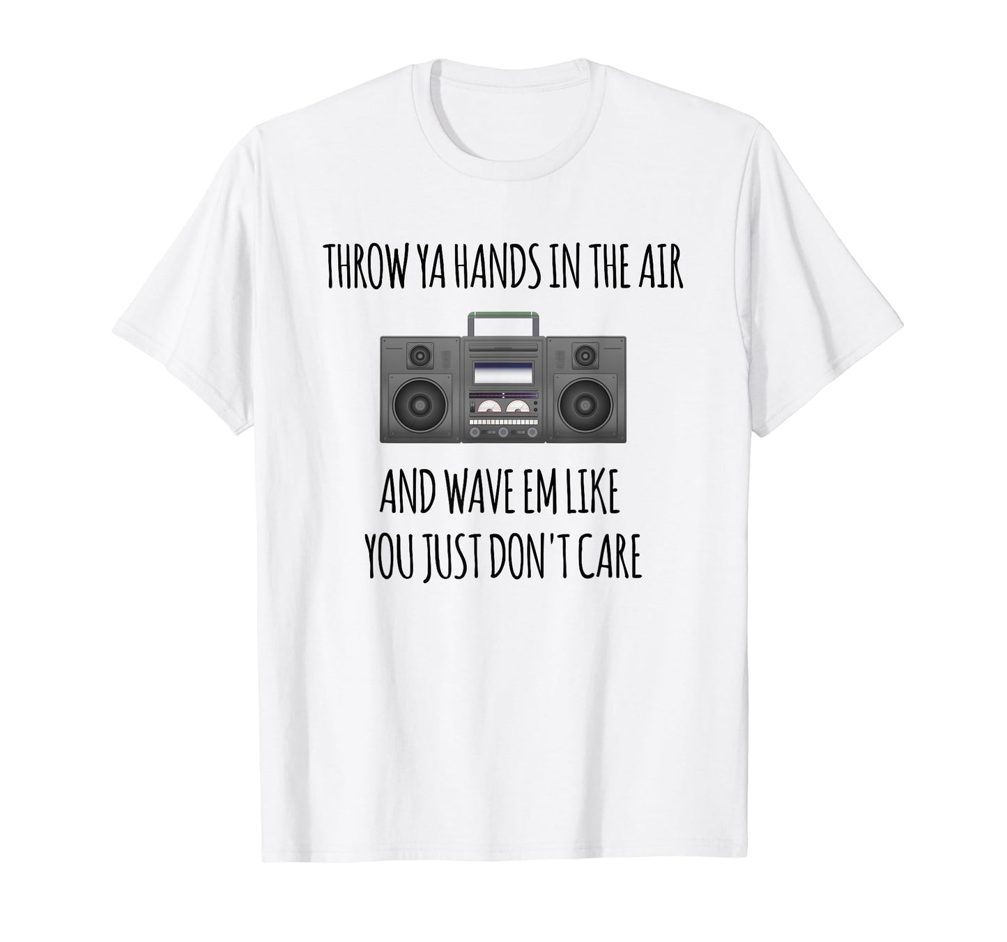 Old School Hip Hop Boombox 80S 90S T-Shirt - Trendy Graphic for Adults - T-Shirt, Sweatshirt, Hoodie