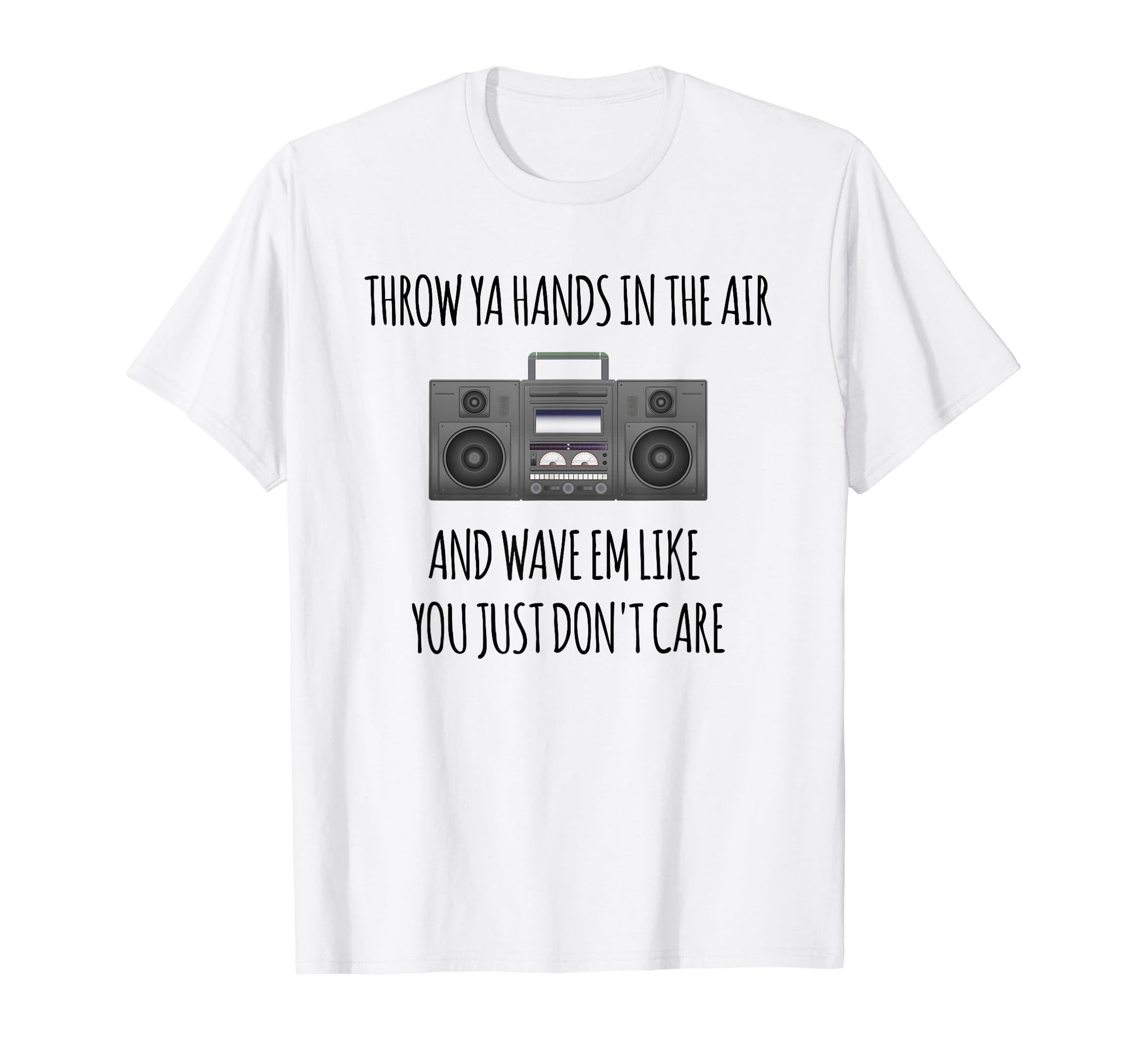 Old School Hip Hop Boombox 80S 90S T-Shirt - Trendy Graphic for Adults - T-Shirt, Sweatshirt, Hoodie