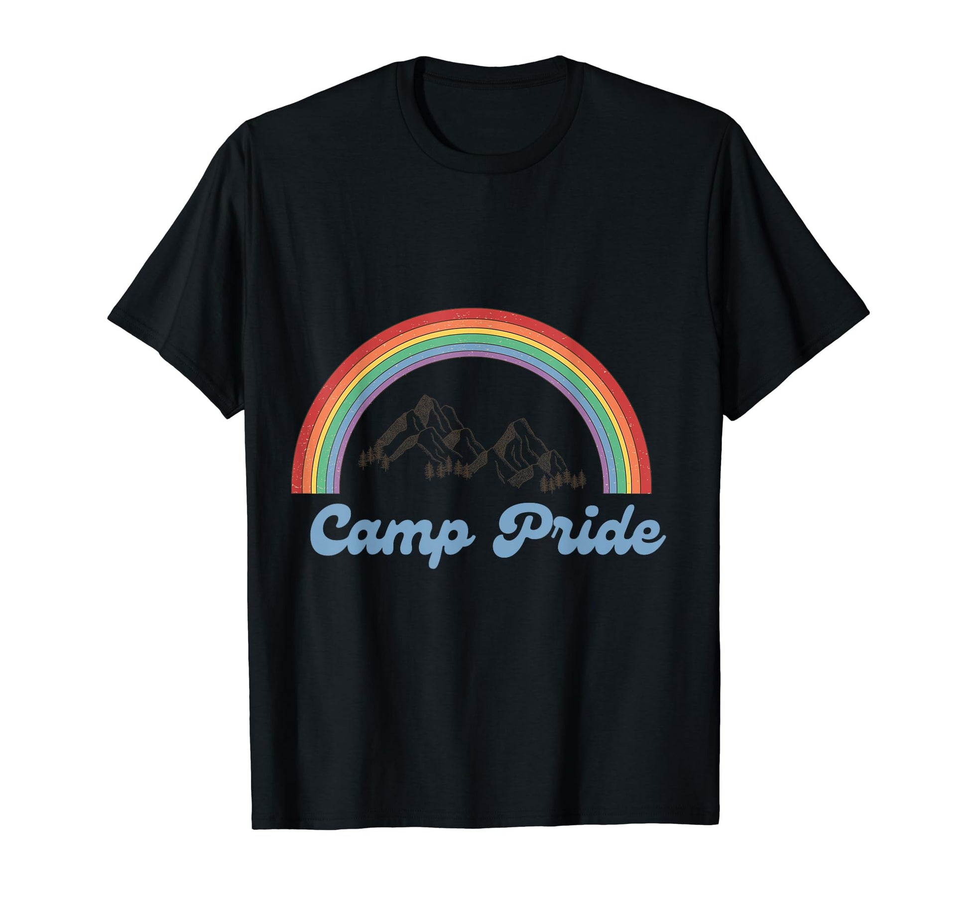 Rainbow Camp Pride T-Shirt - Aesthetic Graphic for Adults - T-Shirt, Sweatshirt, Hoodie