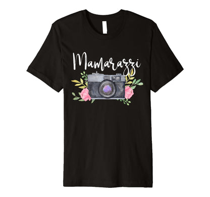 Mamarazzi Funny Mom Photographer T-Shirt - Custom Art Print Men Women - T-Shirt, Sweatshirt, Hoodie