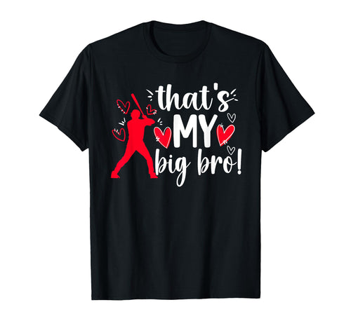 My Big Bro Baseball Little Sister Baseball T-Shirt - Trendy Graphic Unisex - T-Shirt, Sweatshirt, Hoodie
