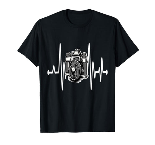 Womens Funny Camera Heartbeat T-Shirt - Aesthetic Graphic for Adults - T-Shirt, Sweatshirt, Hoodie