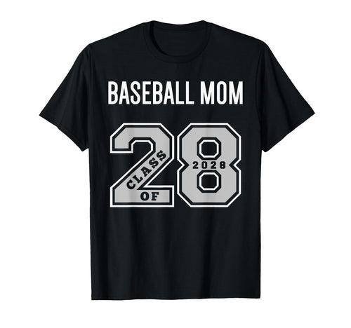 Baseball Mom Class 2028 Baseball Mom T-Shirt - Custom Art Print for Adults - T-Shirt, Sweatshirt, Hoodie