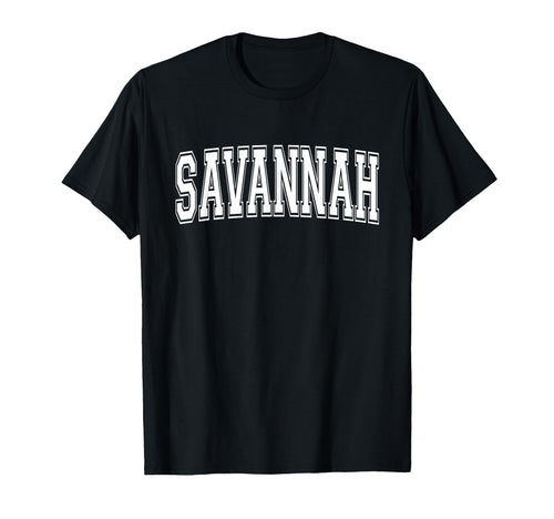 Savannah Ga Georgia Usa Sports Varsity T-Shirt - Custom Art Print Men Women - T-Shirt, Sweatshirt, Hoodie