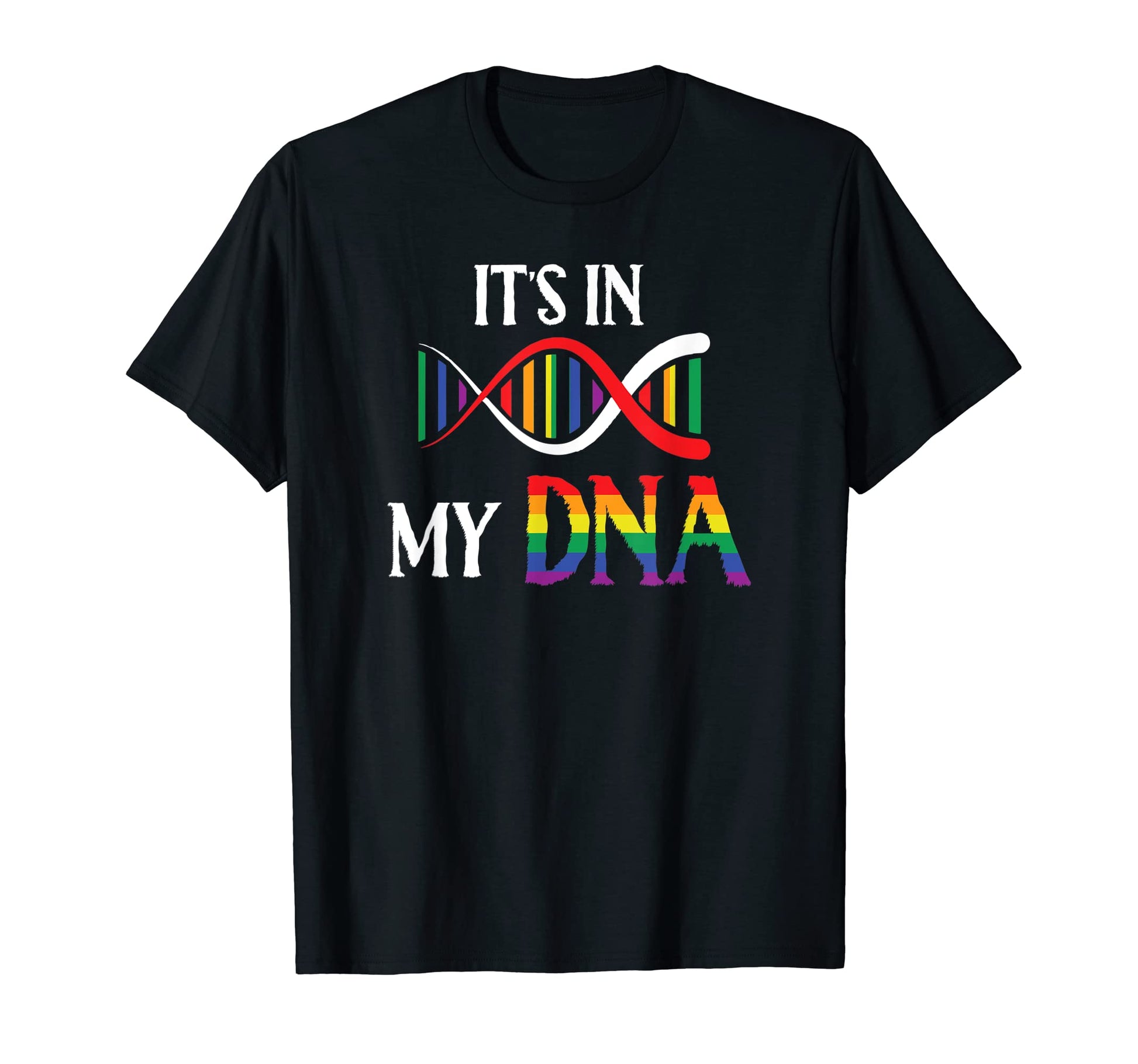 Lgbt Its My Dna Rainbow Dna Science T-Shirt - Trendy Graphic Men Women - T-Shirt, Sweatshirt, Hoodie