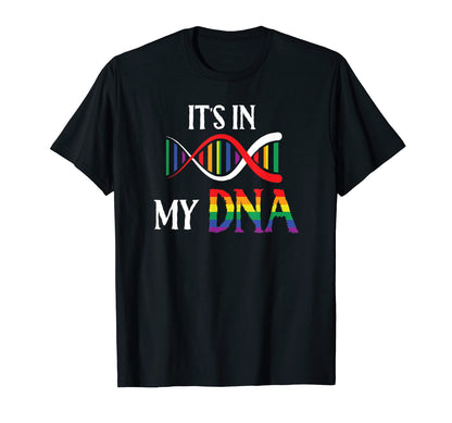 Lgbt Its My Dna Rainbow Dna Science T-Shirt - Trendy Graphic Men Women - T-Shirt, Sweatshirt, Hoodie