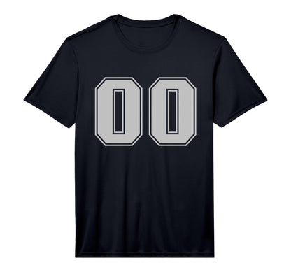 Sport Team Number 00 Performance T-Shirt - Streetwear Style for Adults - T-Shirt, Sweatshirt, Hoodie
