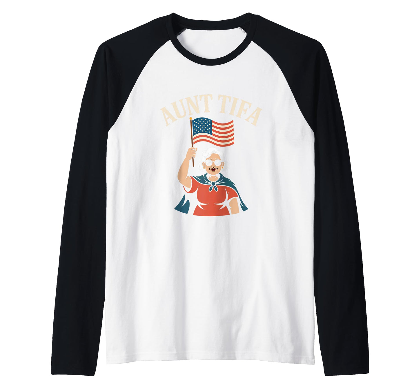 Funny Aunt Tifa Usa Flag T-Shirt - Aesthetic Graphic Unisex - T-Shirt, Sweatshirt, Hoodie