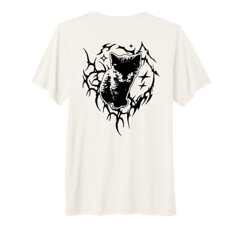 Y2K Cat Emo Goth 90S 2000S Grunge Tri T-Shirt - Unique Graphic for Adults - T-Shirt, Sweatshirt, Hoodie