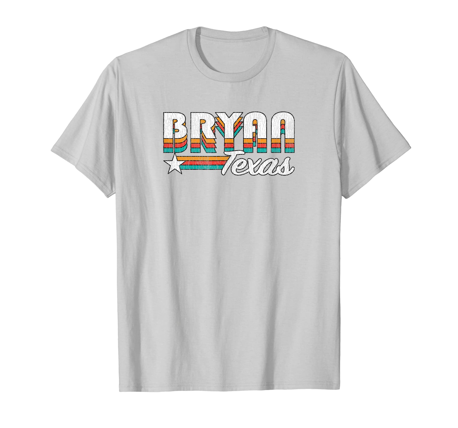 Bryan Tx Bryan Texas Rainbow T-Shirt - Graphic Print Unisex - T-Shirt, Sweatshirt, Hoodie