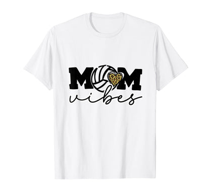 Volleyball Mom Heart Vibes Game T-Shirt - Casual Everyday Wear for Adults - T-Shirt, Sweatshirt, Hoodie