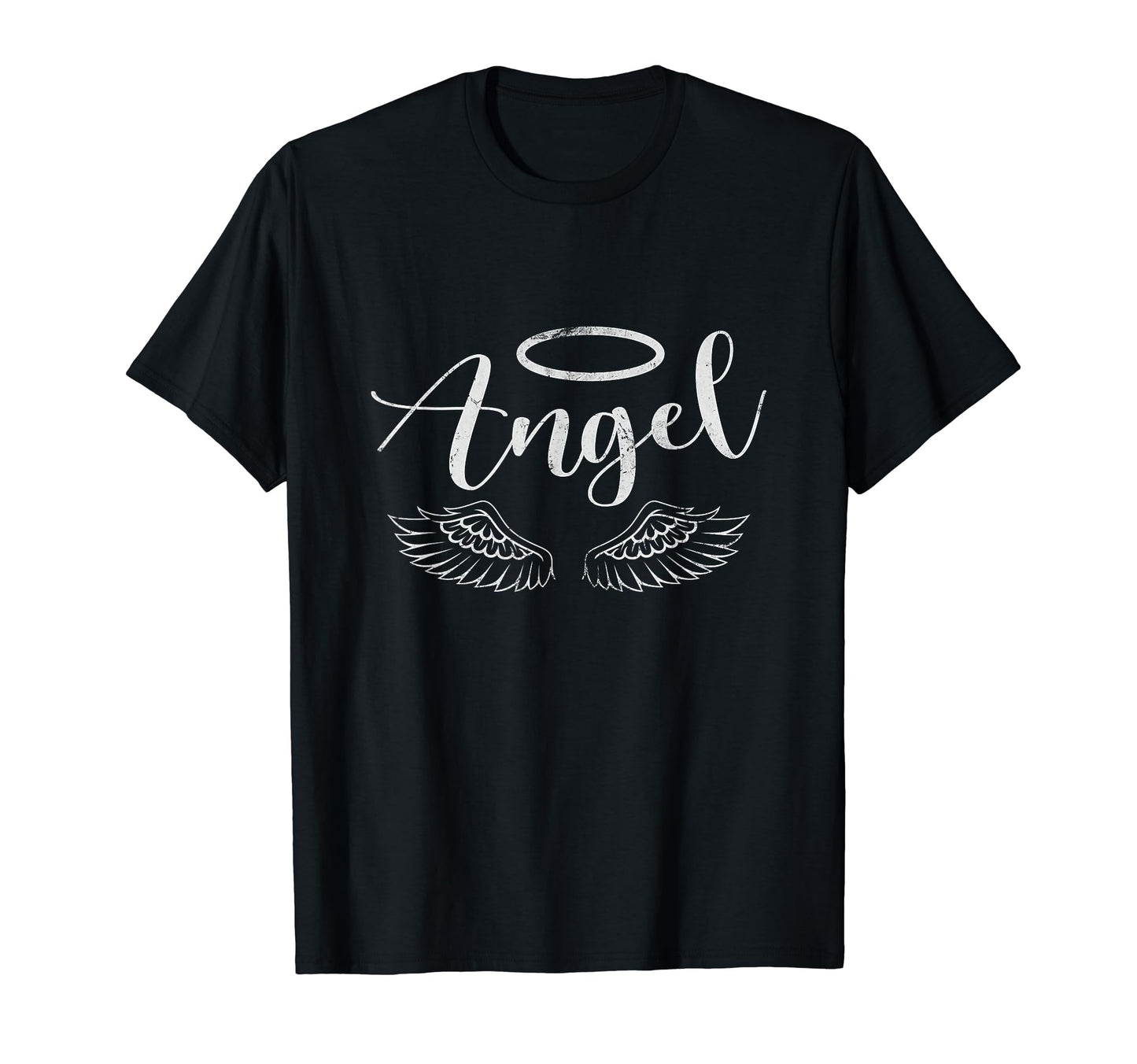 Angel Y2K Aesthetic Distressed T-Shirt - Casual Everyday Wear Men Women - T-Shirt, Sweatshirt, Hoodie