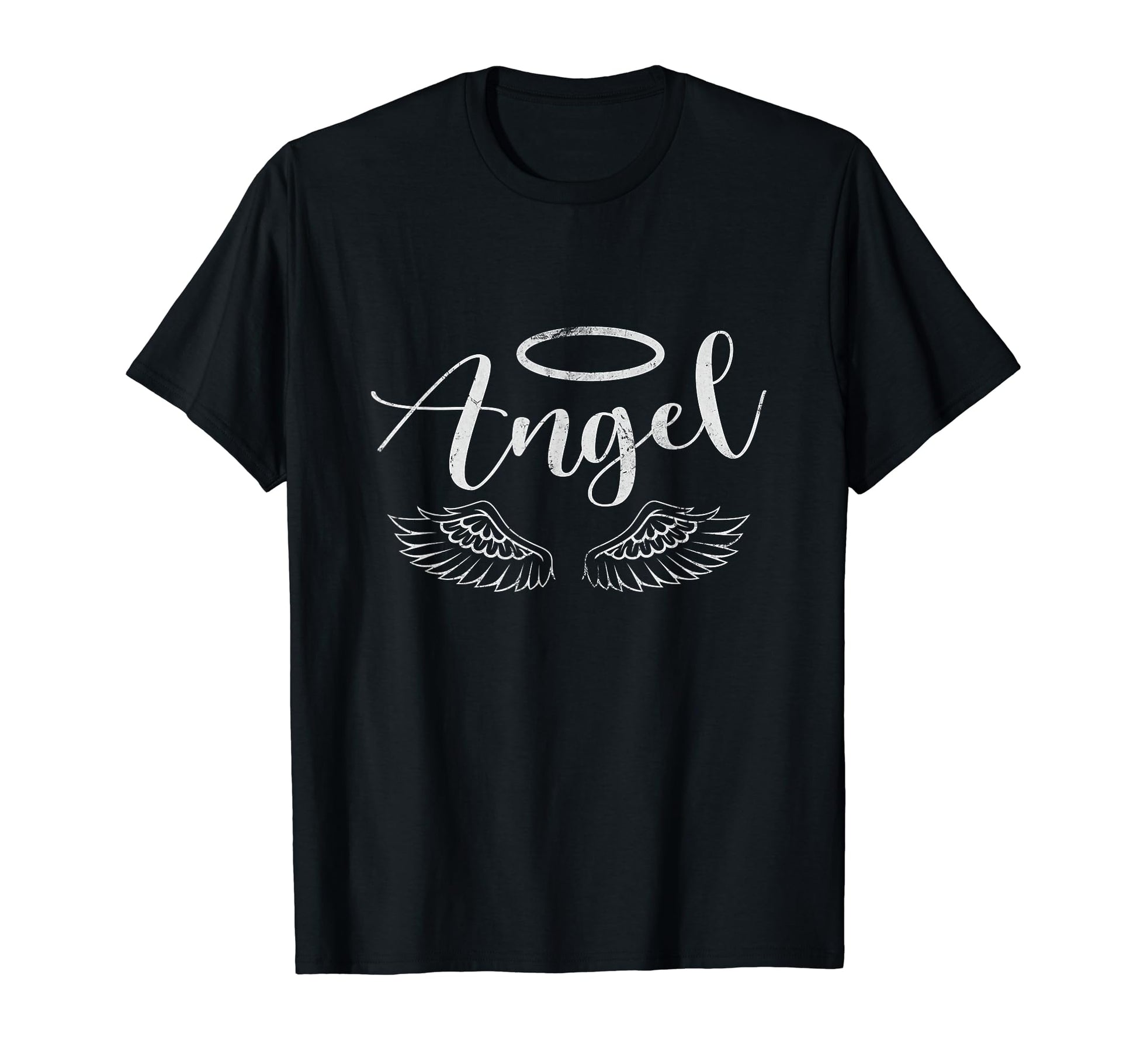 Angel Y2K Aesthetic Distressed T-Shirt - Casual Everyday Wear Men Women - T-Shirt, Sweatshirt, Hoodie