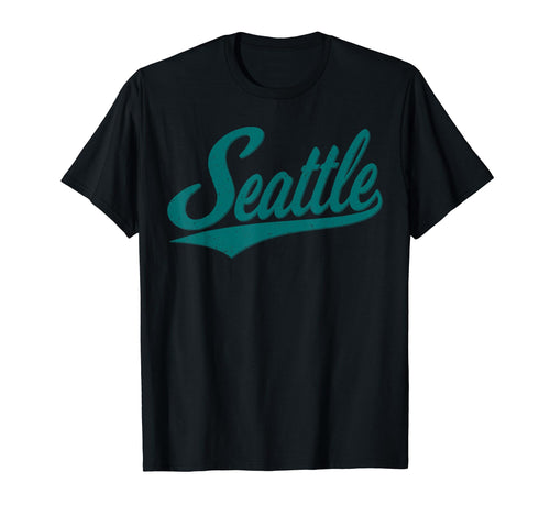 Seattle Washington Varsity Script Sports T-Shirt - Custom Art Print Unisex - T-Shirt, Sweatshirt, Hoodie