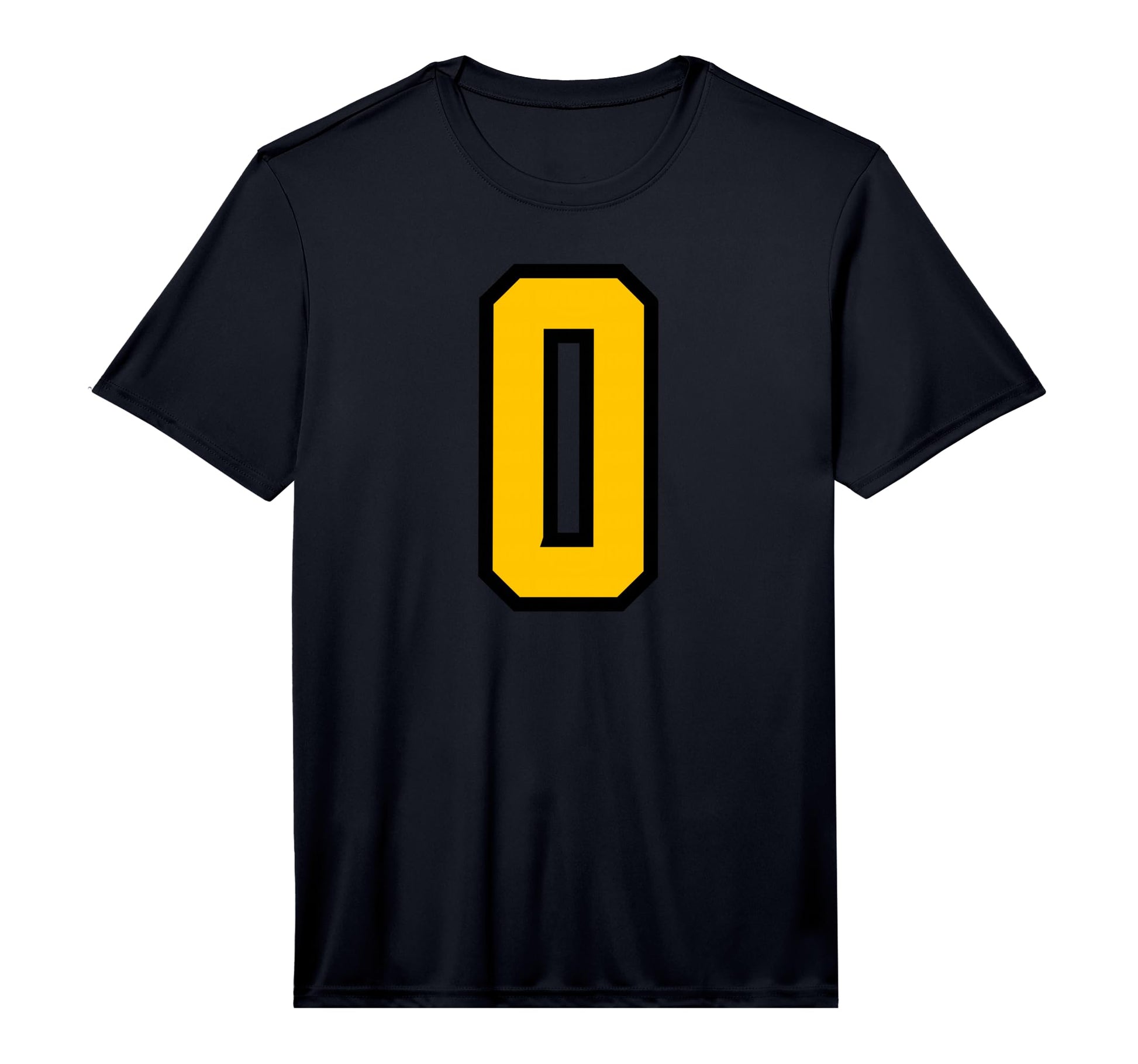 Yellow Black Sports Team Number 0 T-Shirt - Streetwear Style Unisex - T-Shirt, Sweatshirt, Hoodie
