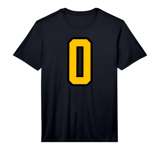 Yellow Black Sports Team Number 0 T-Shirt - Streetwear Style Unisex - T-Shirt, Sweatshirt, Hoodie