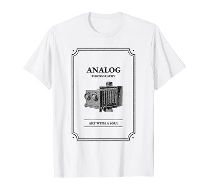 Analog Photography Art Soul Camera T-Shirt - Unique Graphic Men Women - T-Shirt, Sweatshirt, Hoodie