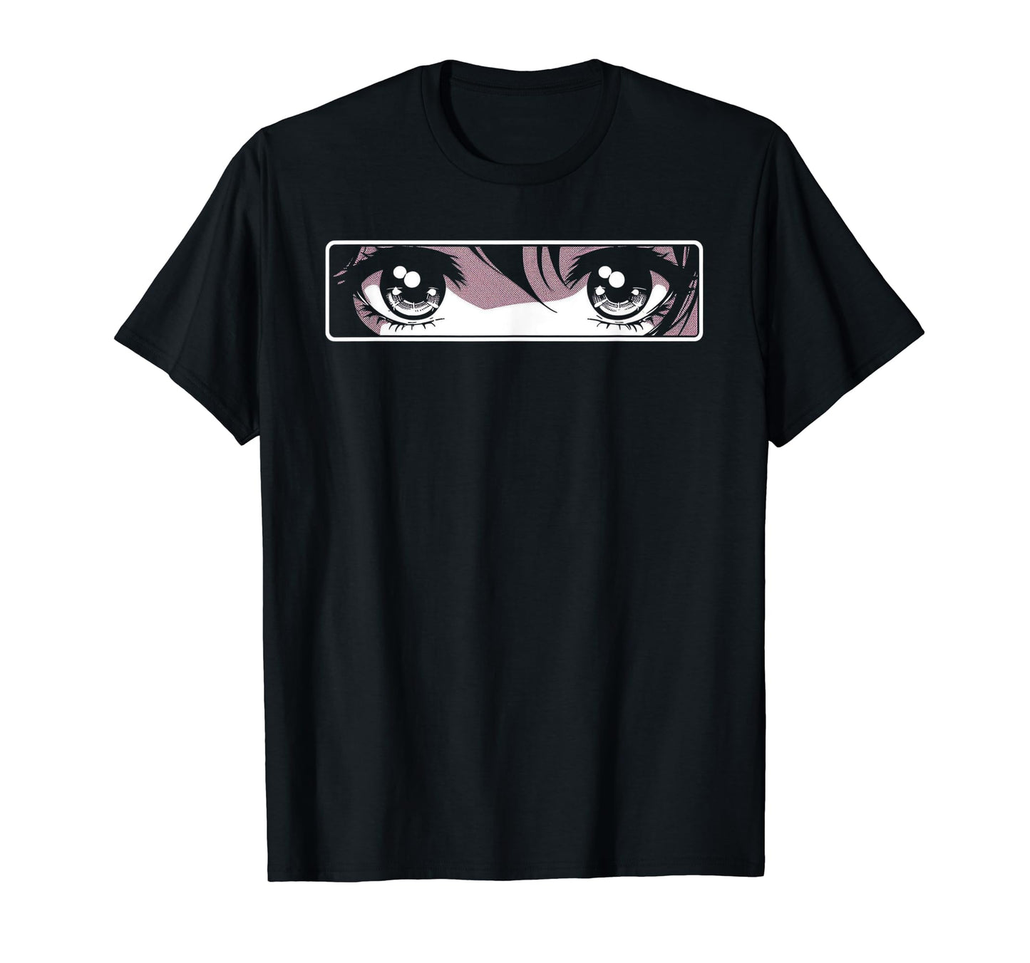 Anime Eyes Vaporwave Aesthetic Japanese T-Shirt - Graphic Print Unisex - T-Shirt, Sweatshirt, Hoodie
