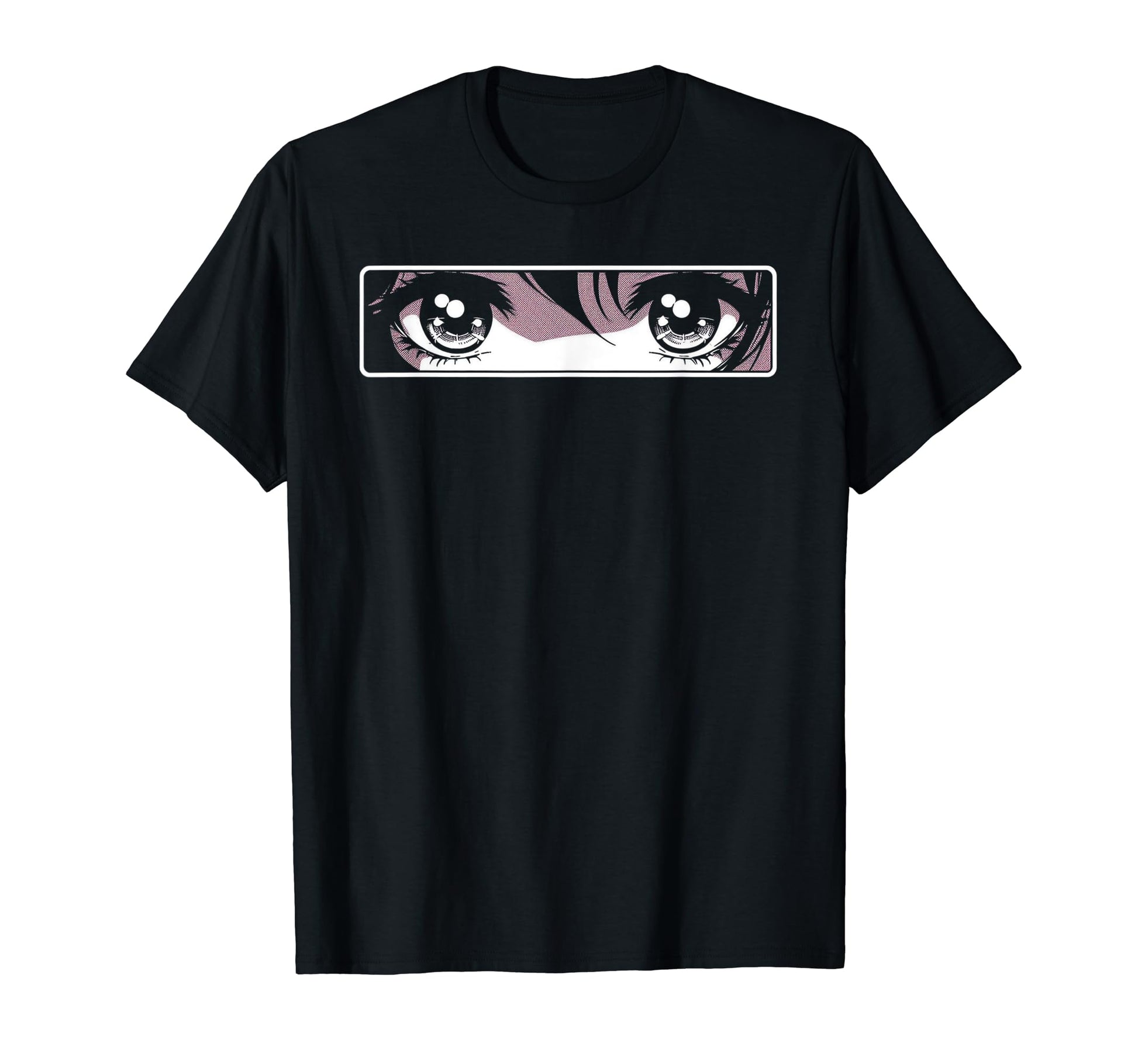 Anime Eyes Vaporwave Aesthetic Japanese T-Shirt - Graphic Print Unisex - T-Shirt, Sweatshirt, Hoodie