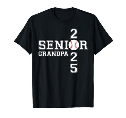 Class 2025 Baseball Grandpa Senior T-Shirt - Graphic Print for Adults - T-Shirt, Sweatshirt, Hoodie