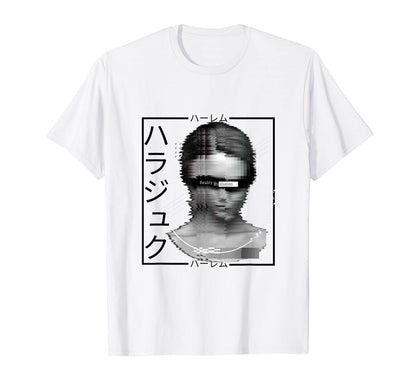 Vaporwave Statue Aesthetic Art Glitch T-Shirt - Aesthetic Graphic Unisex - T-Shirt, Sweatshirt, Hoodie