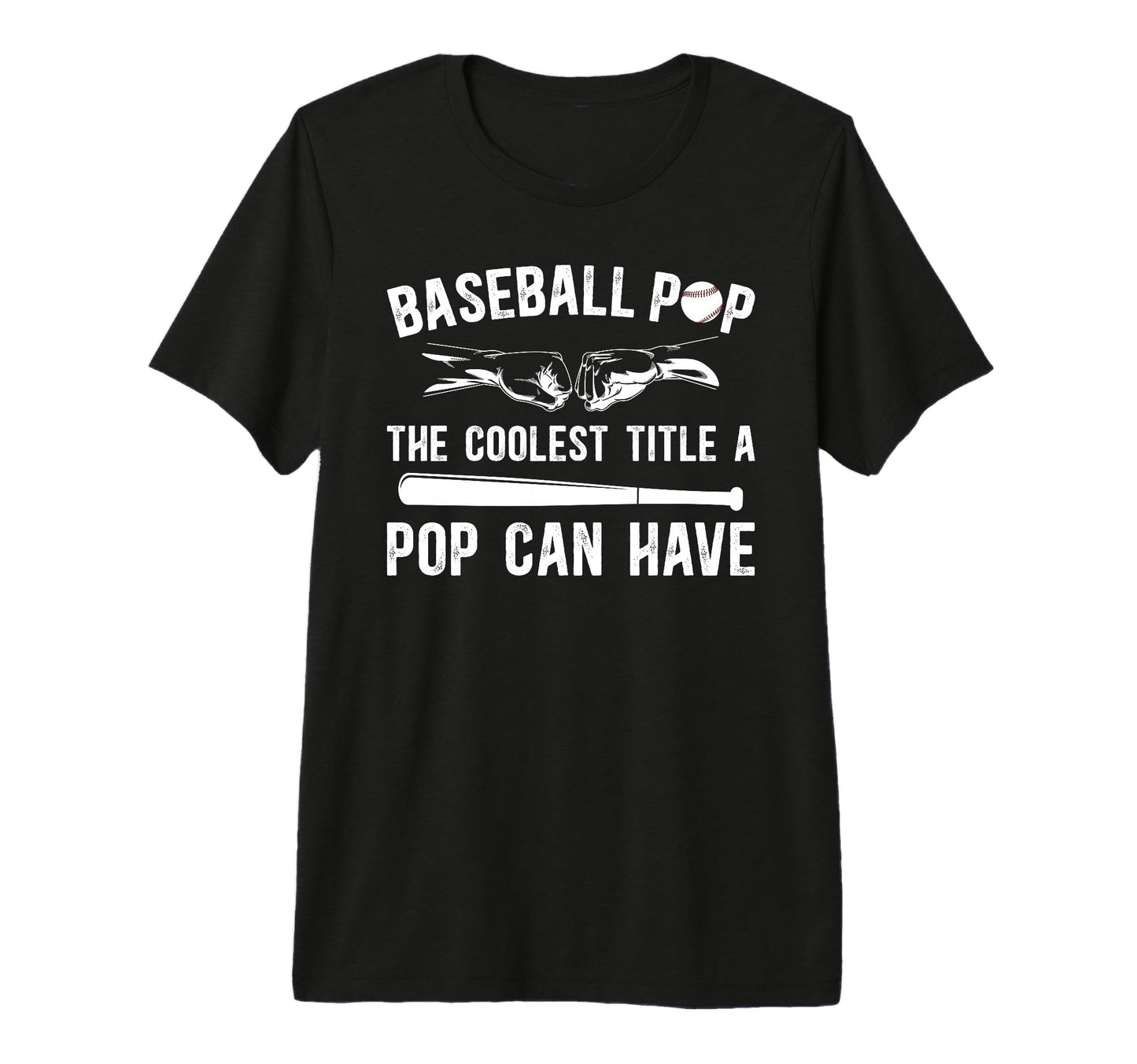 Mens Baseball Pop Coolest Title Pop T-Shirt - Minimalist Print Men Women - T-Shirt, Sweatshirt, Hoodie