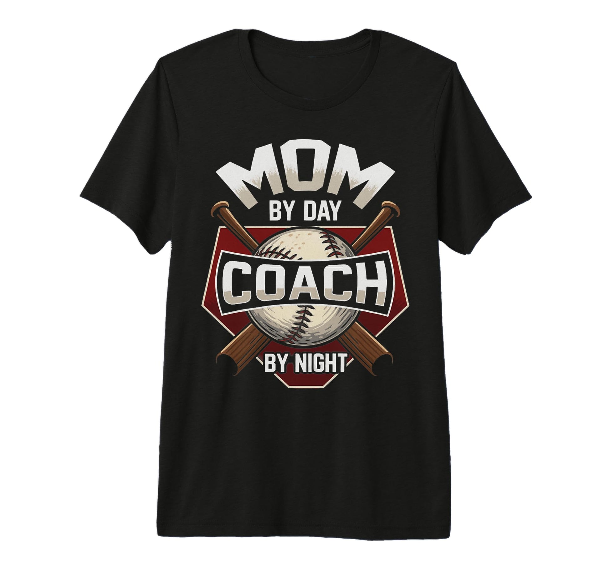 Mom Day Coach Night Baseball Tri T-Shirt - Aesthetic Graphic for Adults - T-Shirt, Sweatshirt, Hoodie