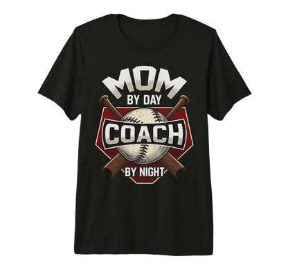 Mom Day Coach Night Baseball Tri T-Shirt - Aesthetic Graphic for Adults - T-Shirt, Sweatshirt, Hoodie