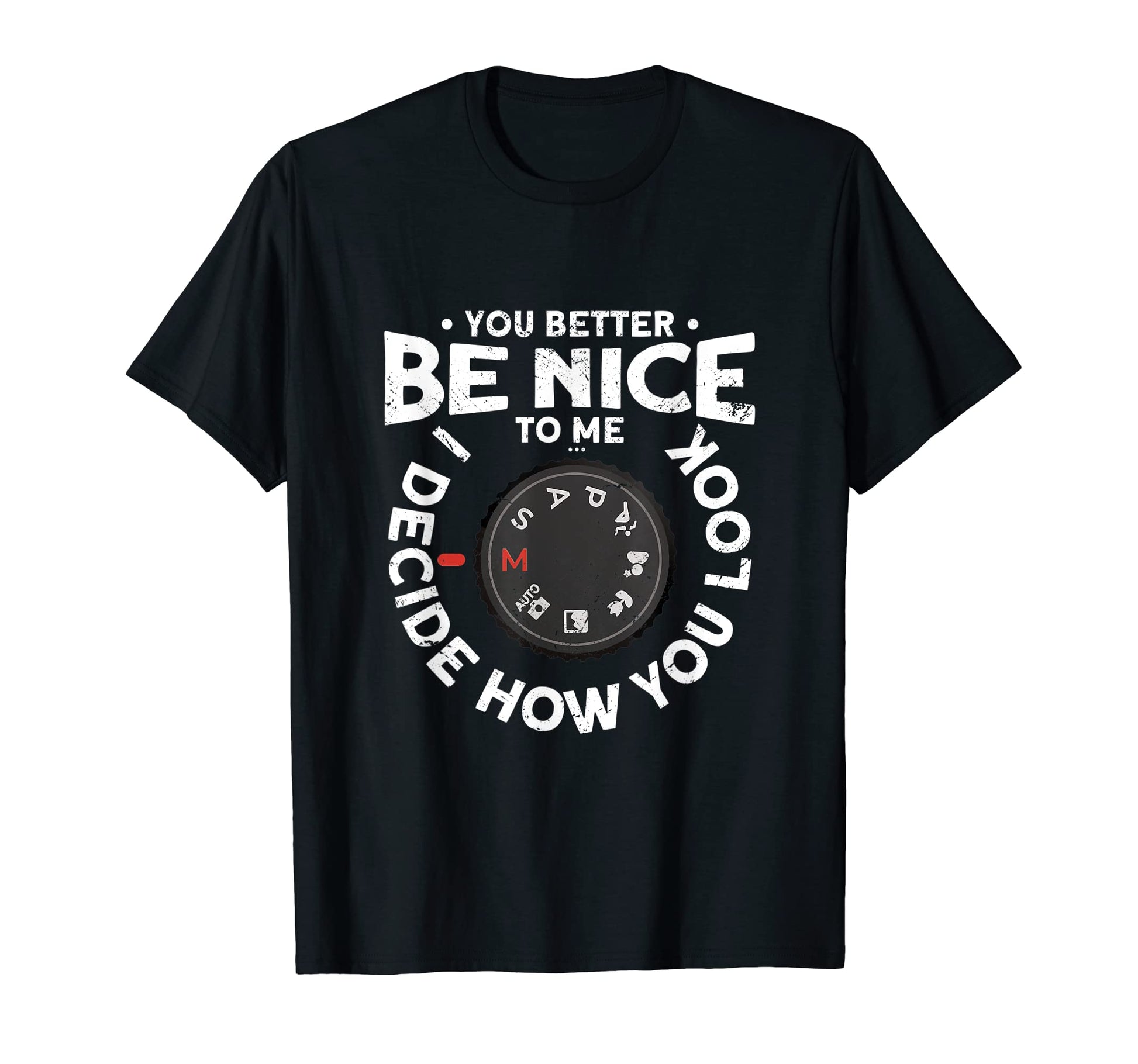 Photographer Photography Camera T-Shirt - Fun Novelty Design for Adults - T-Shirt, Sweatshirt, Hoodie