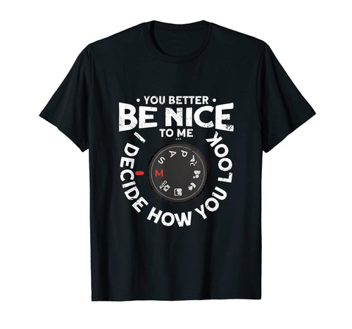 Photographer Photography Camera T-Shirt - Fun Novelty Design for Adults - T-Shirt, Sweatshirt, Hoodie