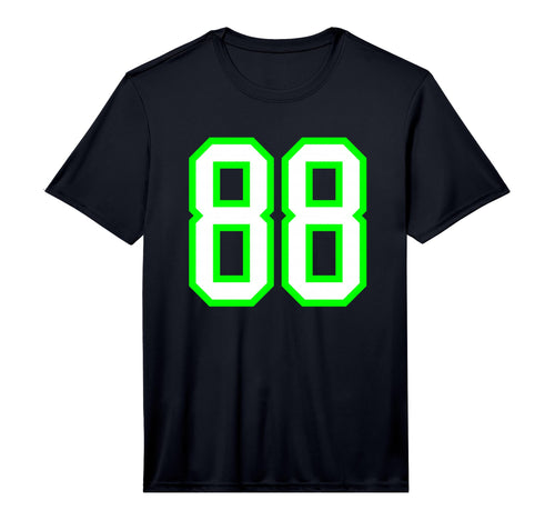 White Lime Sports Team Number 88 T-Shirt - Casual Everyday Wear for Adults - T-Shirt, Sweatshirt, Hoodie