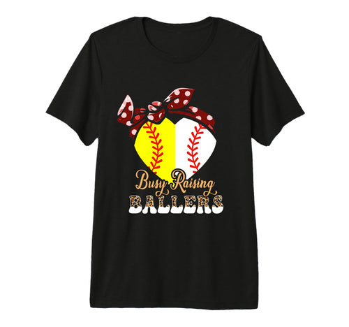 Busy Raising Ballers Grandma Ballers T-Shirt - Unique Graphic Unisex - T-Shirt, Sweatshirt, Hoodie