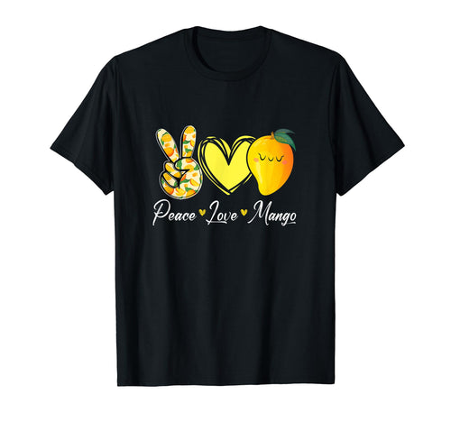 Peace Love Mango Mango Lover Fruit T-Shirt - Aesthetic Graphic for Adults - T-Shirt, Sweatshirt, Hoodie