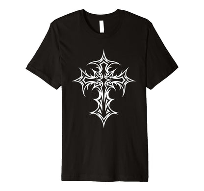 Gothic Cross Y2K Alt Aesthetic T-Shirt - Aesthetic Graphic for Adults - T-Shirt, Sweatshirt, Hoodie