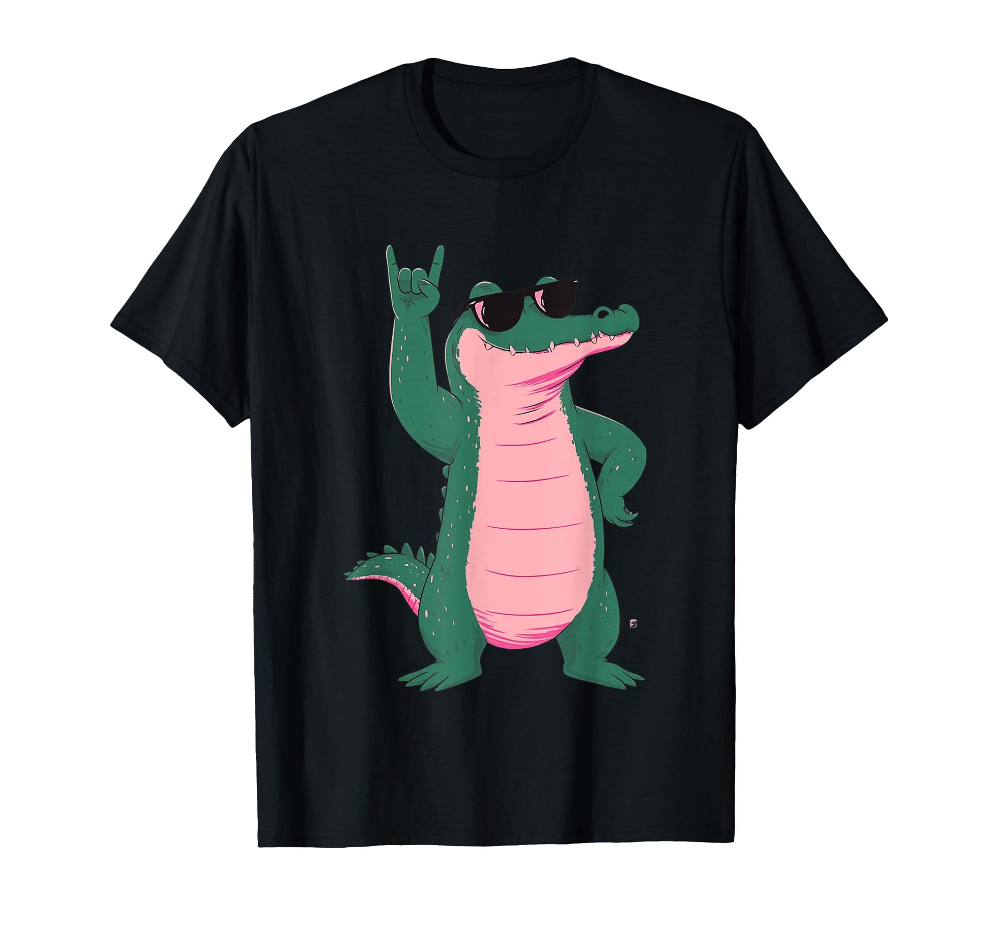 Crocodile Rock Funny Reptile T-Shirt - Custom Art Print for Adults - T-Shirt, Sweatshirt, Hoodie