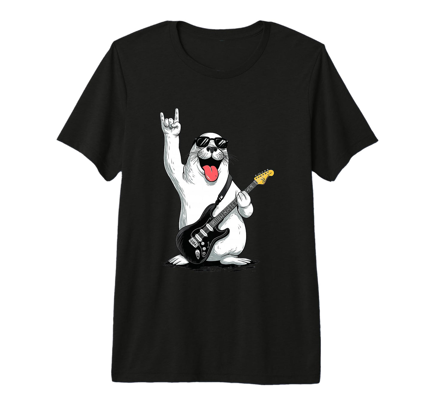 Funny Rock And Roll Seal Music Lover T-Shirt - Novelty Apparel Unisex - T-Shirt, Sweatshirt, Hoodie