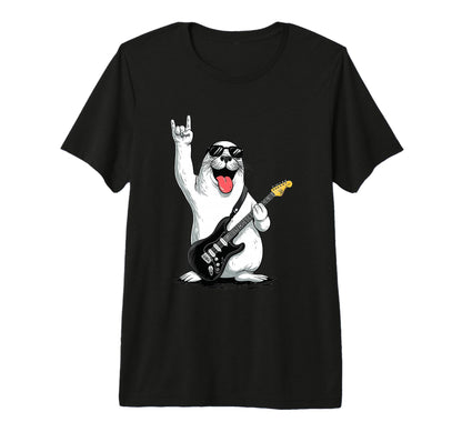 Funny Rock And Roll Seal Music Lover T-Shirt - Novelty Apparel Unisex - T-Shirt, Sweatshirt, Hoodie