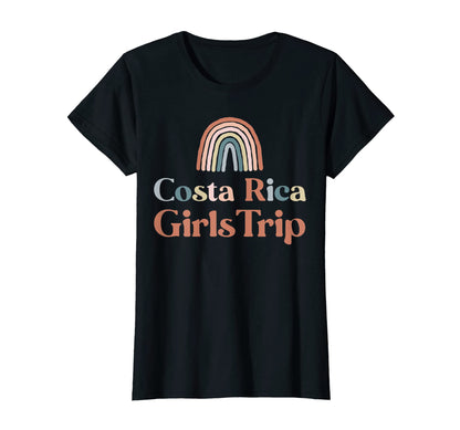 Womens Costa Rica Trip Boho Rainbow T-Shirt - Unique Graphic Men Women - T-Shirt, Sweatshirt, Hoodie
