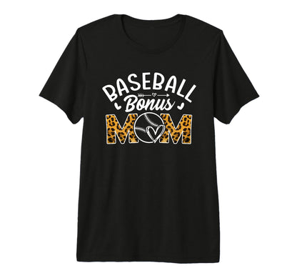 Baseball Bonus Mom Baseball Moms Step T-Shirt - Minimalist Print Men Women - T-Shirt, Sweatshirt, Hoodie