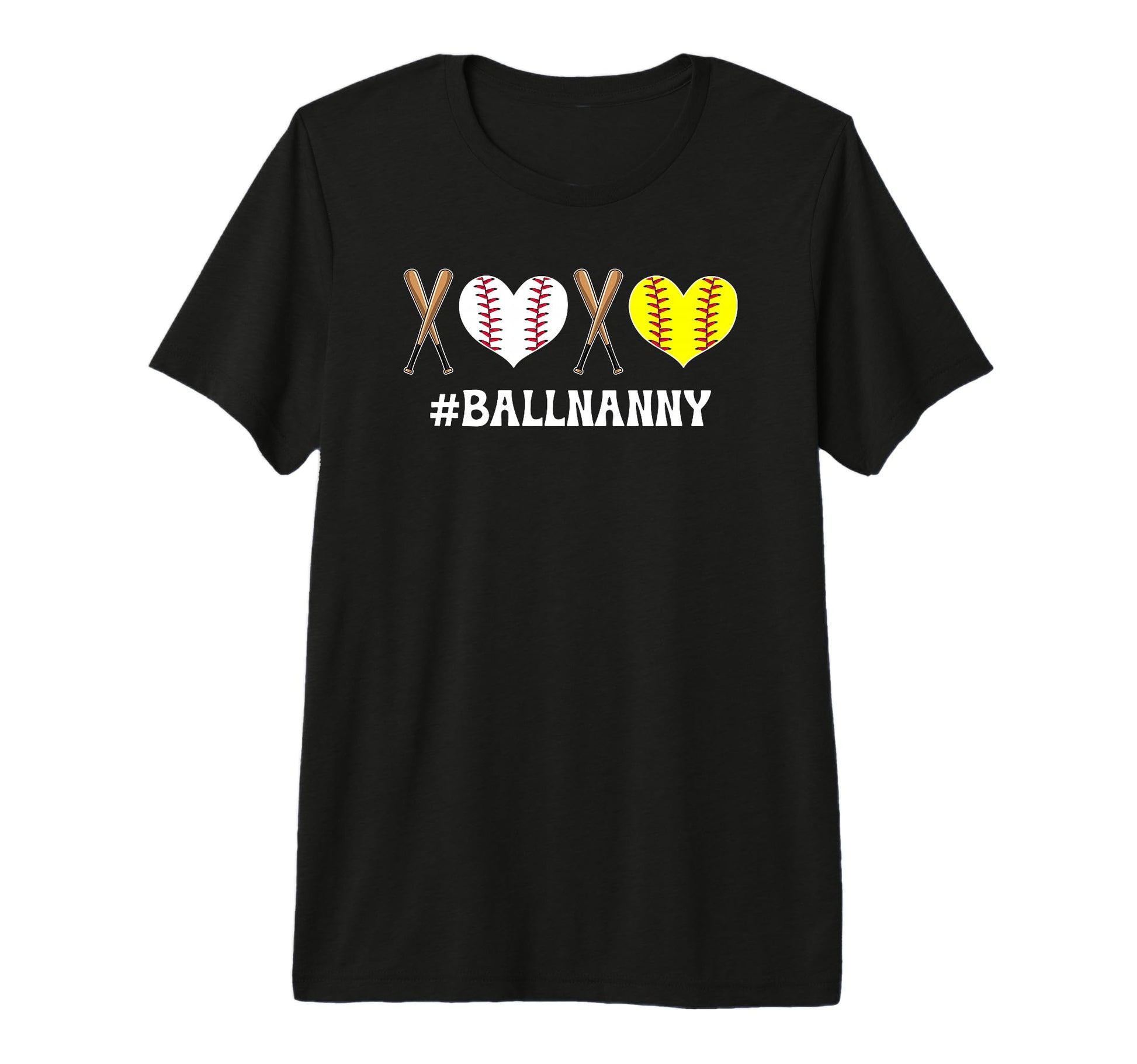 Ball Nanny Softball Baseball Nanny T-Shirt - Novelty Apparel Unisex - T-Shirt, Sweatshirt, Hoodie