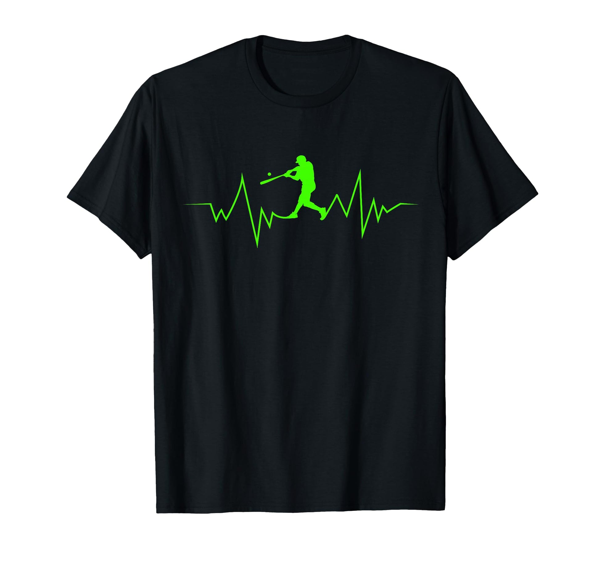 Baseball Heartbeat Sport Fans T-Shirt - Unique Graphic Unisex - T-Shirt, Sweatshirt, Hoodie