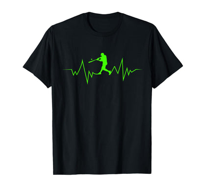 Baseball Heartbeat Sport Fans T-Shirt - Unique Graphic Unisex - T-Shirt, Sweatshirt, Hoodie