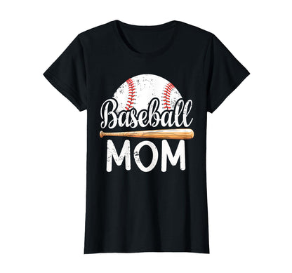 Womens Baseball Mom Baseball Player T-Shirt - Casual Everyday Wear Unisex - T-Shirt, Sweatshirt, Hoodie