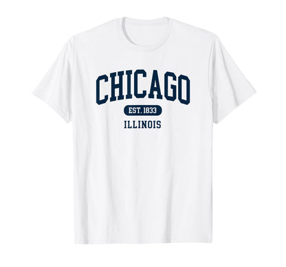 Chicago Varsity Preppy Throwback T-Shirt - Graphic Print Men Women - T-Shirt, Sweatshirt, Hoodie