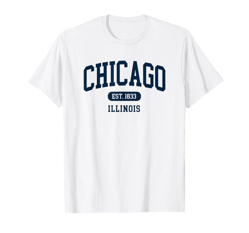 Chicago Varsity Preppy Throwback T-Shirt - Graphic Print Men Women - T-Shirt, Sweatshirt, Hoodie
