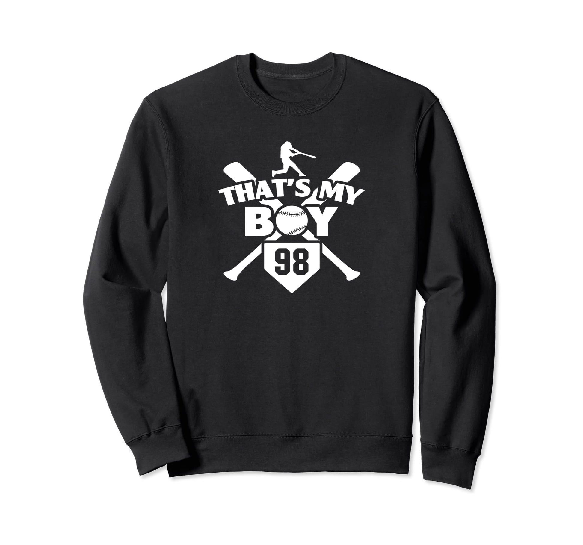 Baseball Mom Dad Thats My 98 Sweatshirt - Unique Graphic Men Women - T-Shirt, Sweatshirt, Hoodie