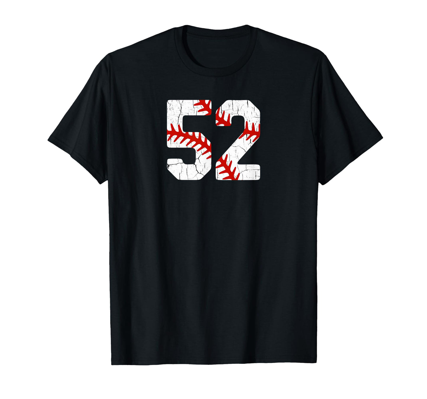 Baseball Player Jersey Number 52 52 T-Shirt - Trendy Graphic Men Women - T-Shirt, Sweatshirt, Hoodie
